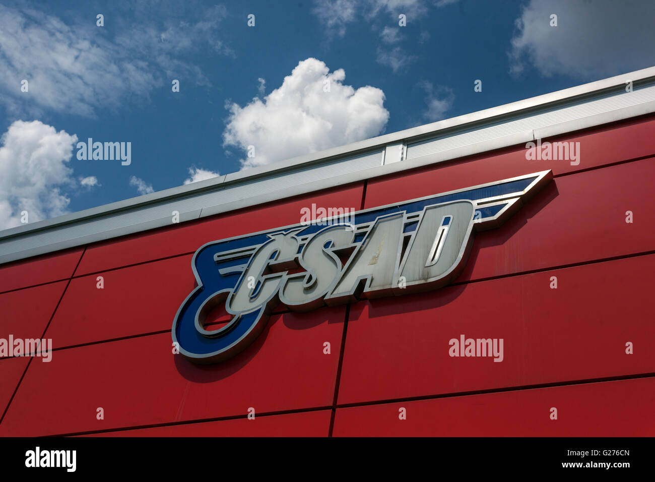 CSAD segno, trasporti con autobus in Repubblica ceca e società slovacca Foto Stock