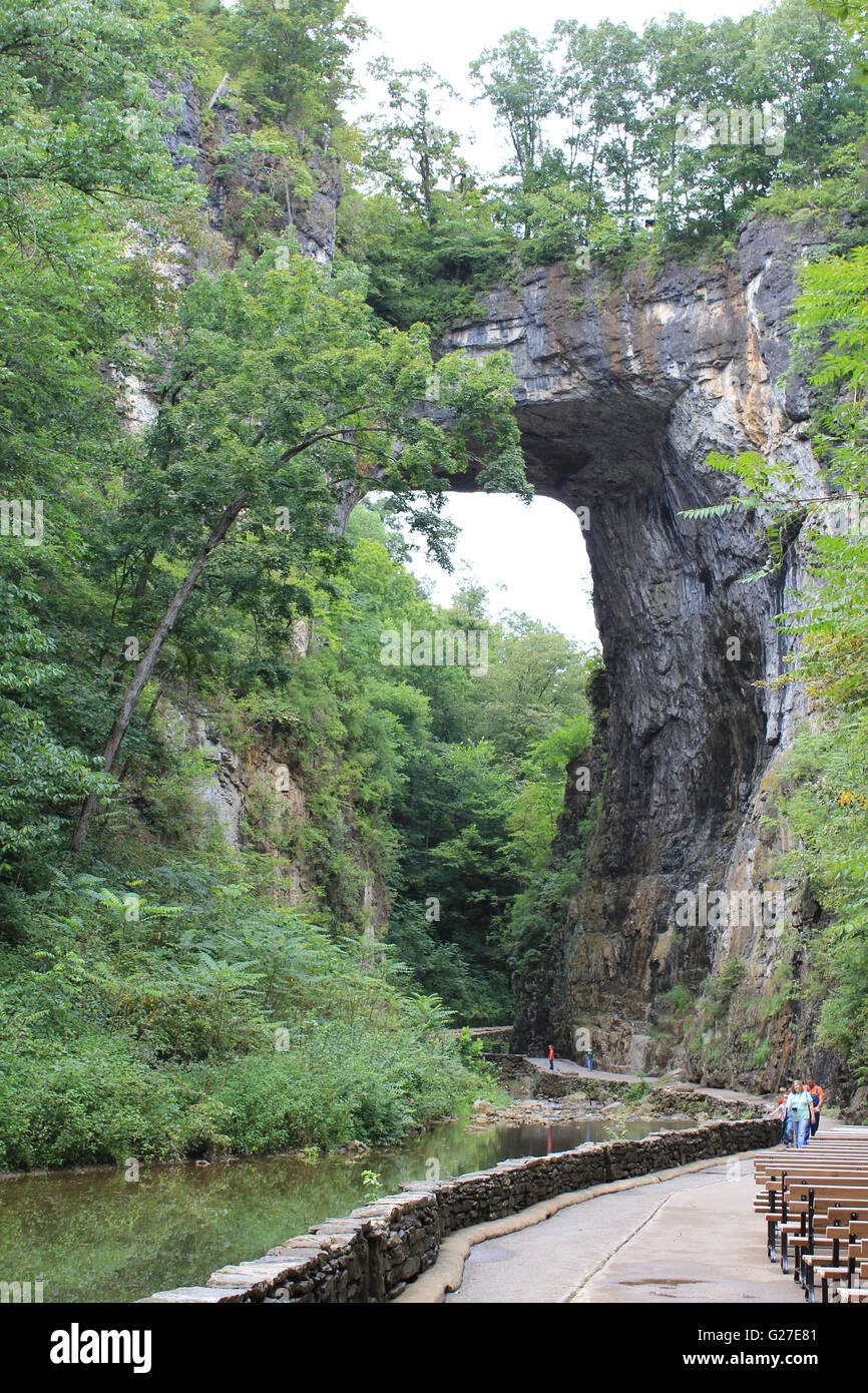 Ponte naturale di Virigina Foto Stock