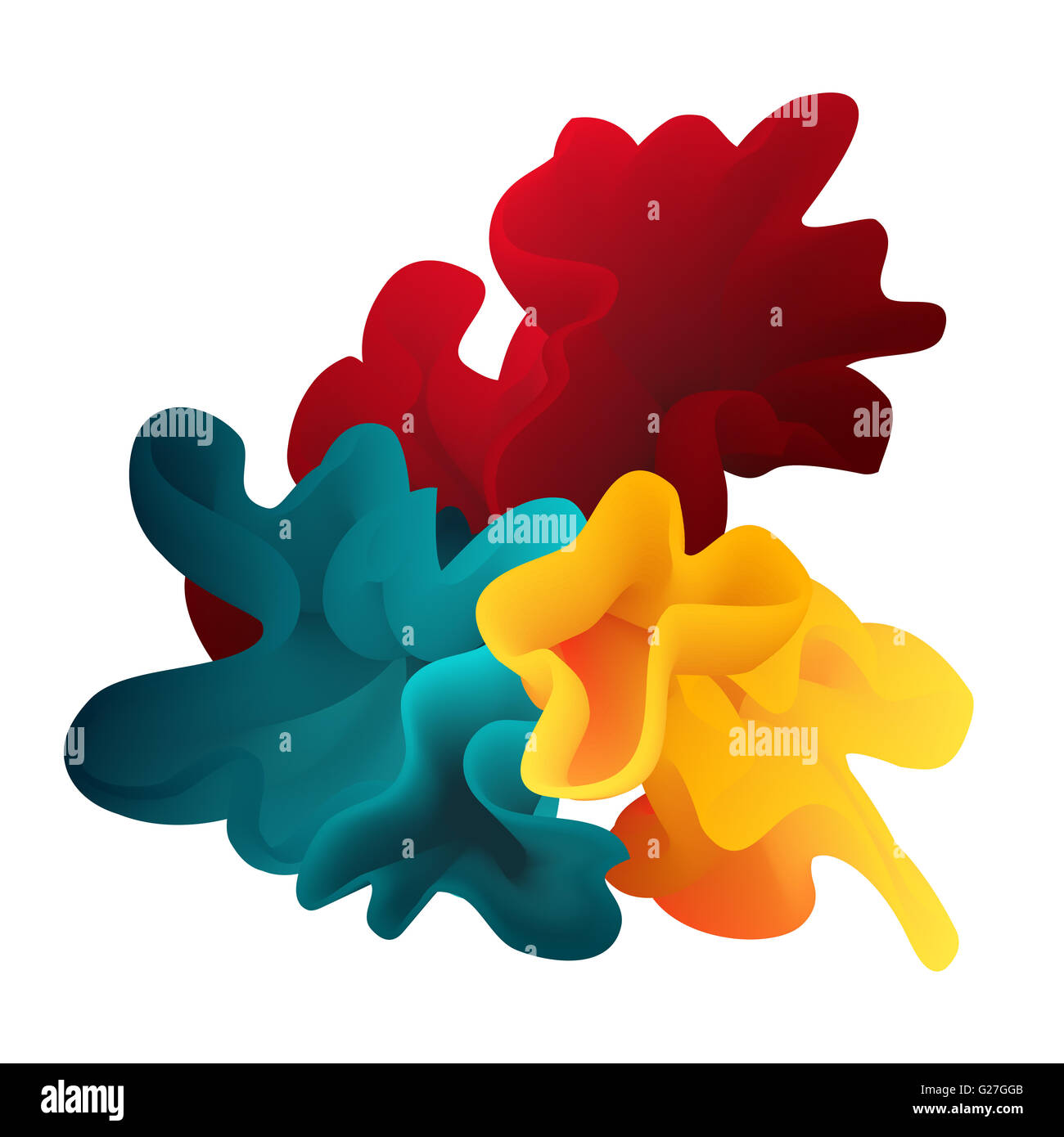 Di colore in astratto il cloud. Inchiostro liquido splash. Sfondo per striscioni, carta, poster, web design Foto Stock