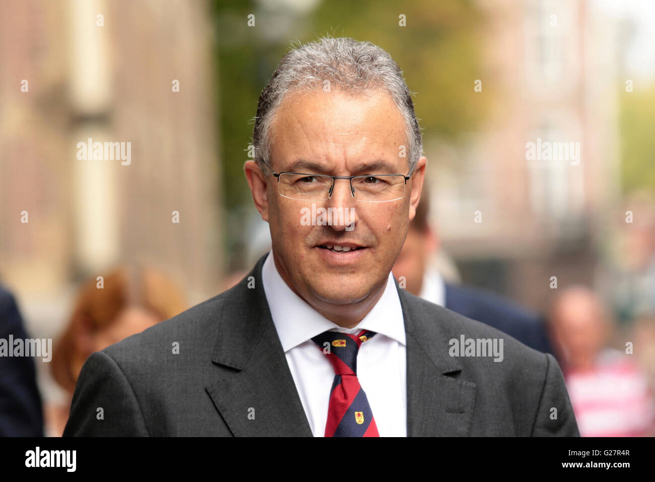 Ahmed Aboutaleb, il sindaco di Rotterdam, Paesi Bassi, durante la fase di apertura del nuovo anno parlamentare all'Aia Foto Stock