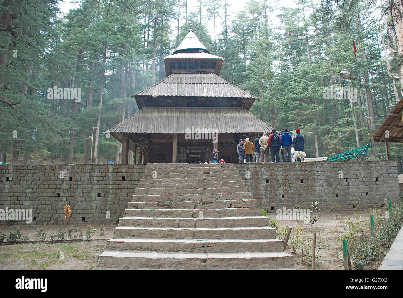 Hadimba temple, Manali, Himachal Pradesh, India Foto Stock