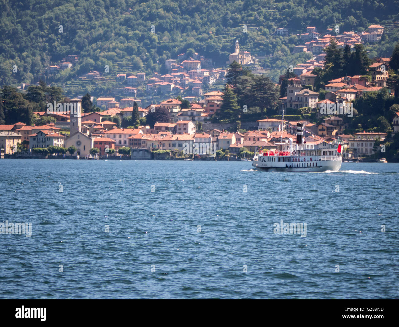 Concordia battello a vapore sul Lago di Como Italia Foto Stock