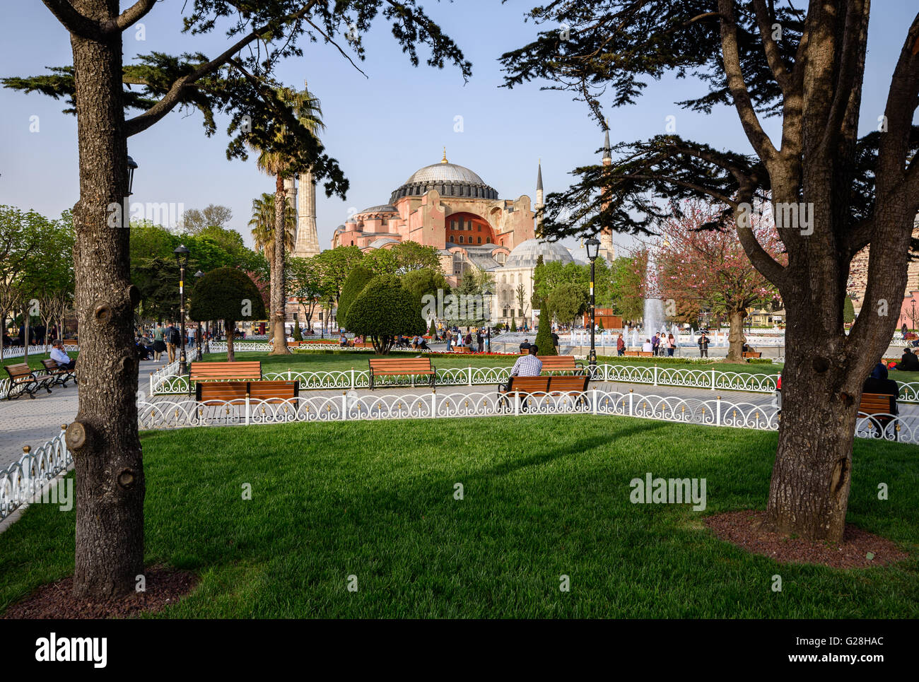 Una volta che una chiesa più tardi una moschea, e ora un museo presso la Repubblica di Turchia,Istanbul Foto Stock