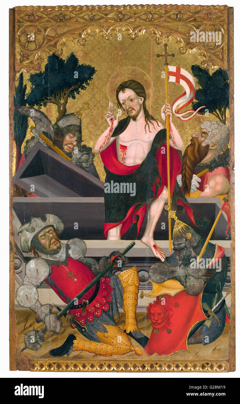 Guerau Gener - La risurrezione di Cristo - MNAC - Barcellona Foto Stock