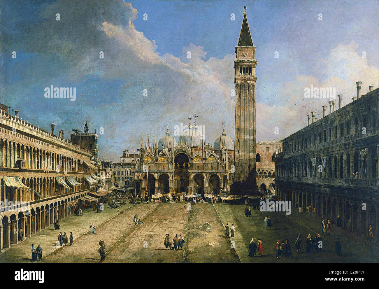 Canaletto - Piazza San Marco a Venezia - Museo Thyssen - Bornemisza Foto Stock