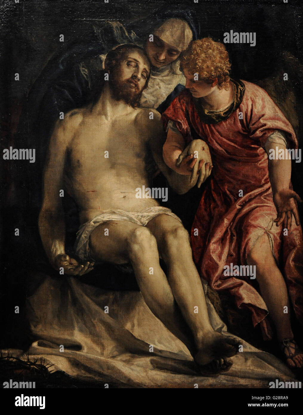 Paolo Veronese (Paolo Caliari), (1528-1588). Italiano pittore rinascimentale. Scuola veneziana. Il lamento, 1576-1582. Olio su tela. Lo stato Museo Hermitage. San Pietroburgo. La Russia. Foto Stock