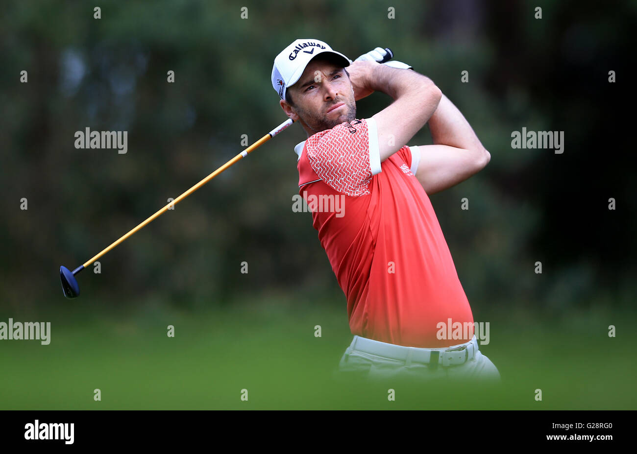 Oliver Wilson durante il primo round del Bmw PGA Championship al Wentworth Club di Windsor. PREMERE ASSOCIAZIONE foto. Data immagine: Giovedì 26 maggio 2016. Vedi PA storia GOLF Wentworth. Il credito fotografico dovrebbe essere: John Walton/PA Wire. RESTRIZIONI. L'uso è soggetto a. Foto Stock