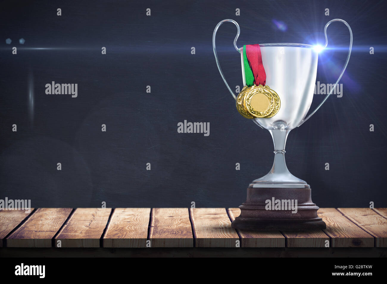 Immagine composita di immagine composita di medaglie di oro Foto Stock