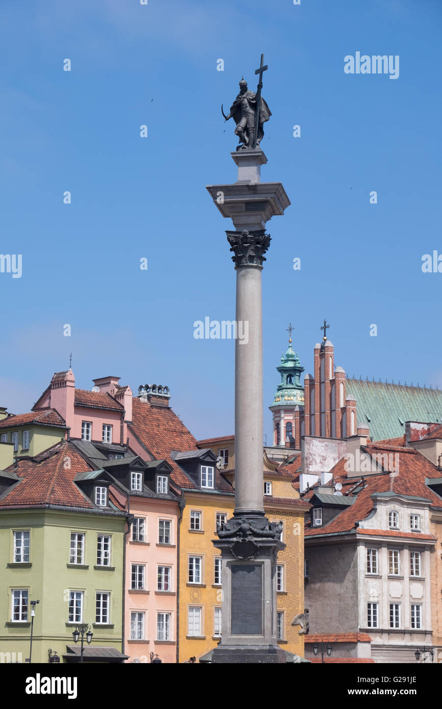 Le persone del centro storico di Varsavia Foto Stock