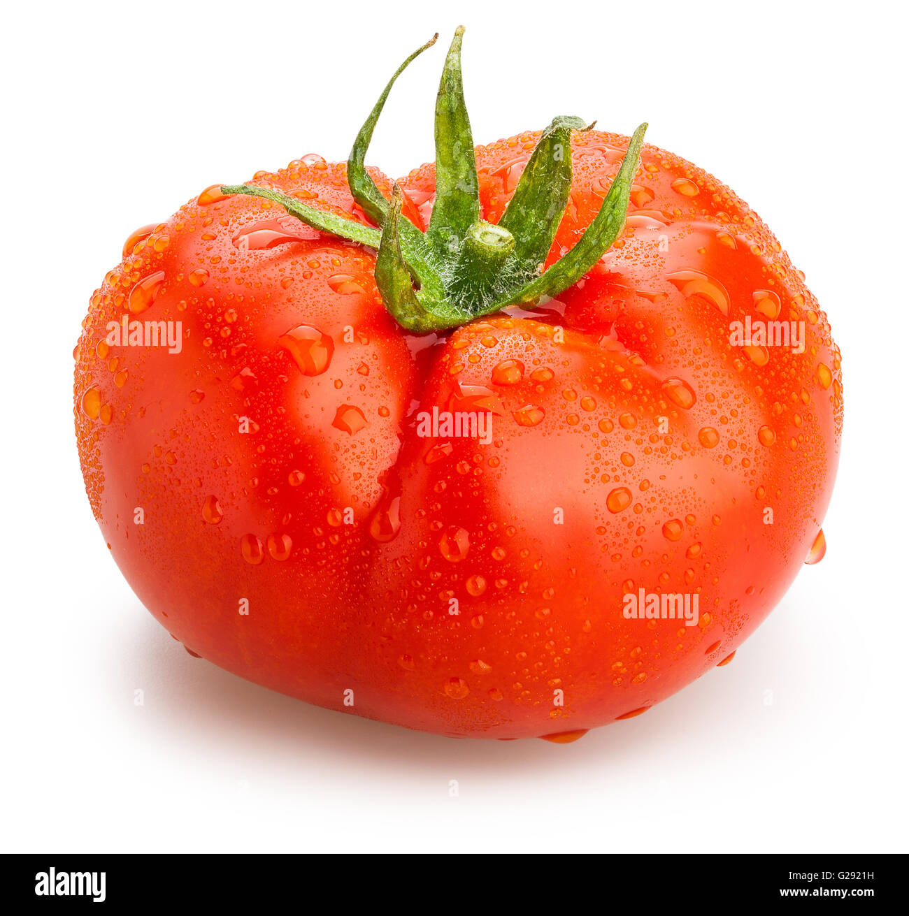 Pomodoro rosso isolato Foto Stock