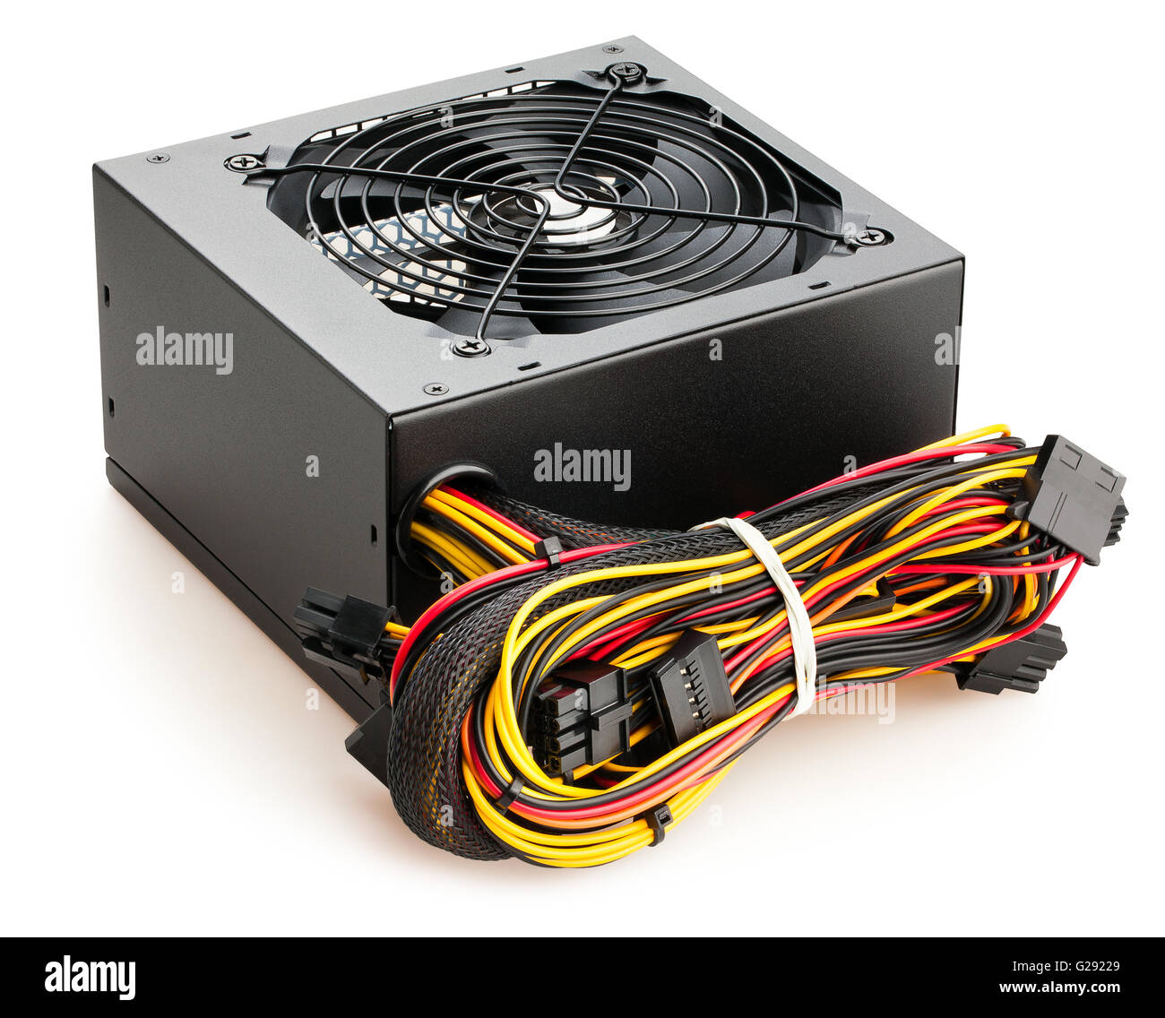 Alimentazione pc isolato Foto Stock