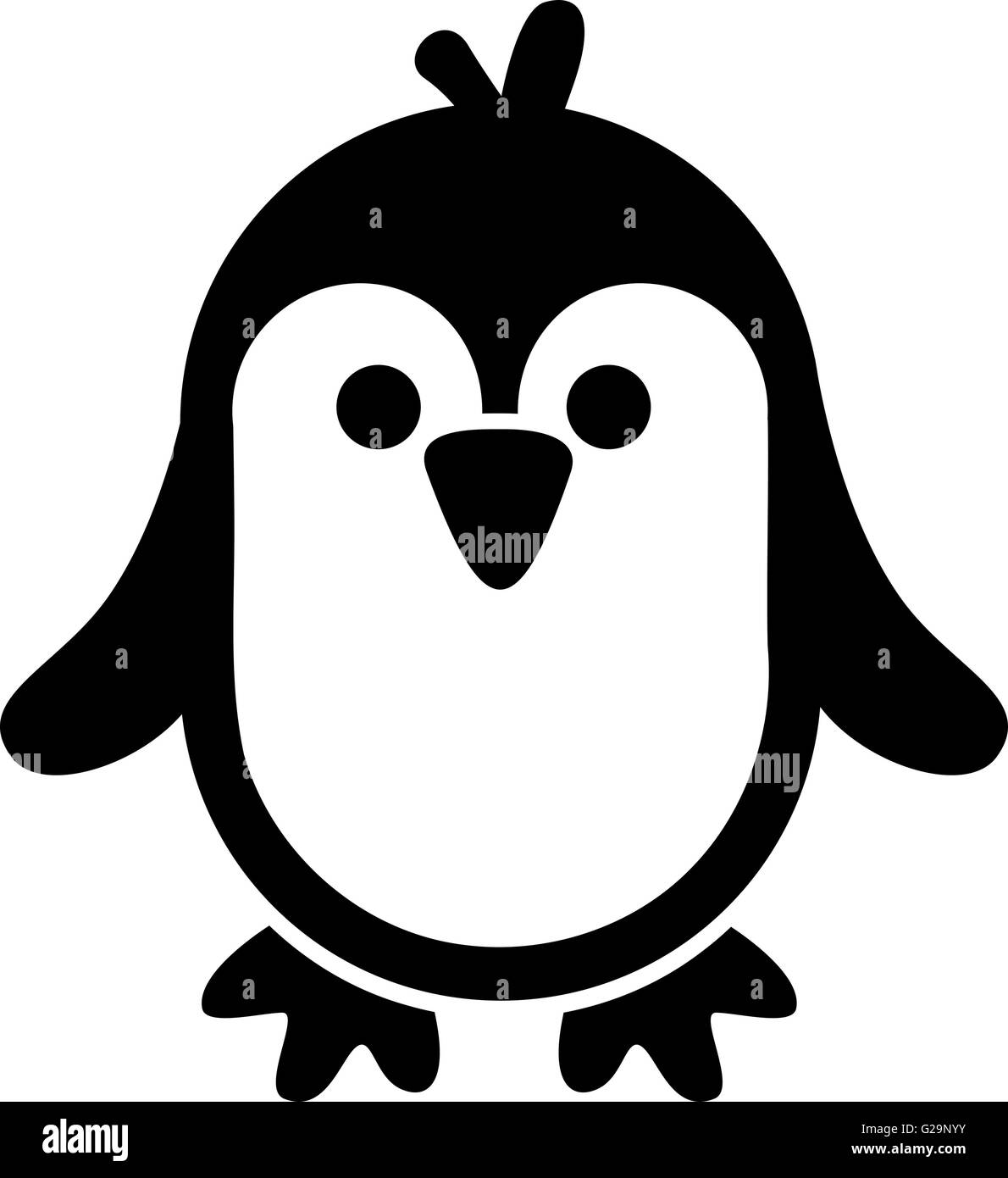 Molto attraente pinguino Illustrazione Vettoriale