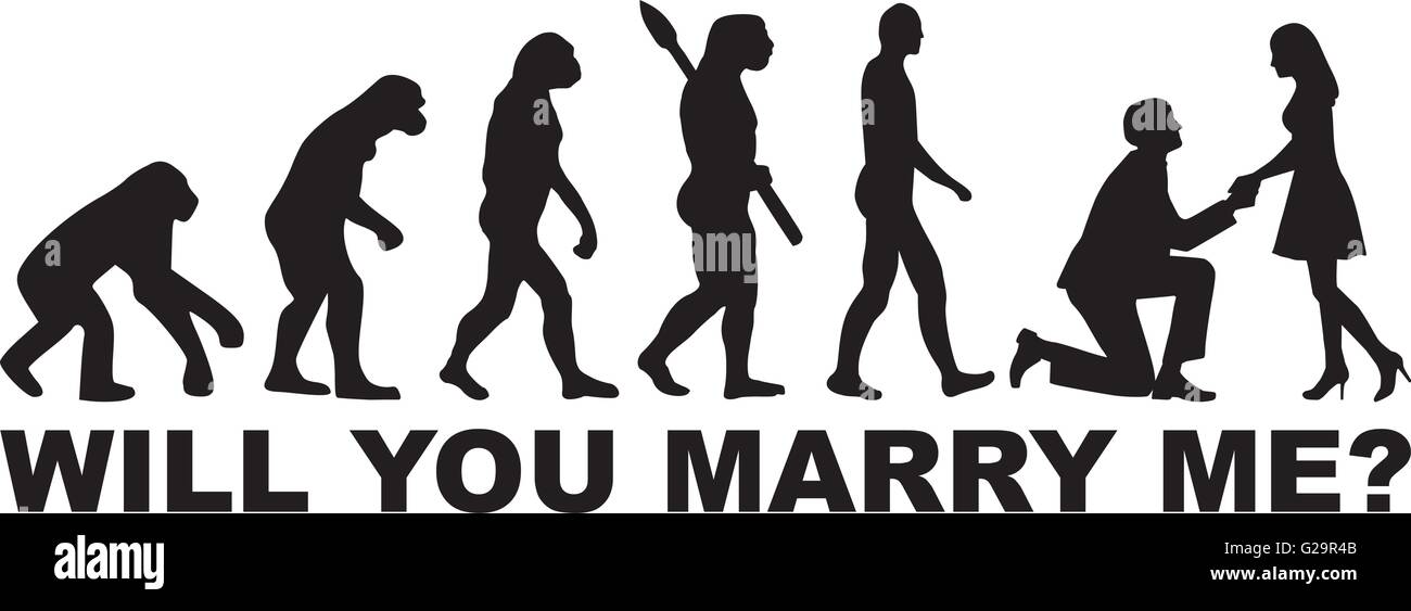 Proposta di evoluzione - Ti sposerà me Illustrazione Vettoriale
