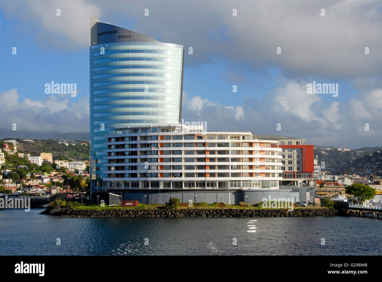 Edificio moderno, Martinica, dei Caraibi Foto Stock
