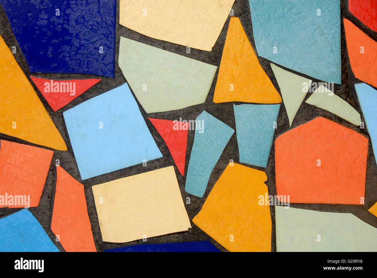 La sezione di percorso piastrellato, Fort de France, Martinica, dei Caraibi Foto Stock