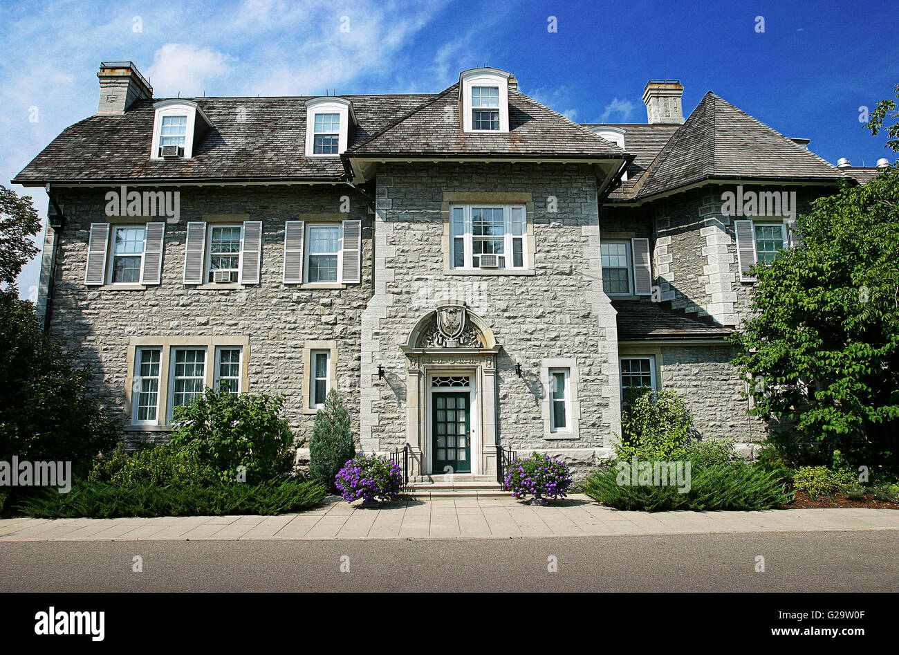 24 Sussex Drive, la residenza ufficiale del Primo ministro del Canada. Foto Stock