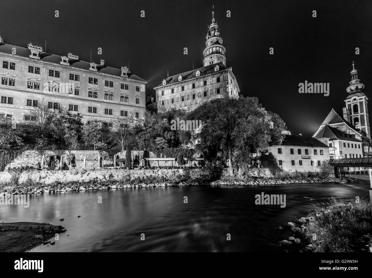 Cesky Krumlov, Repubblica Ceca Foto Stock
