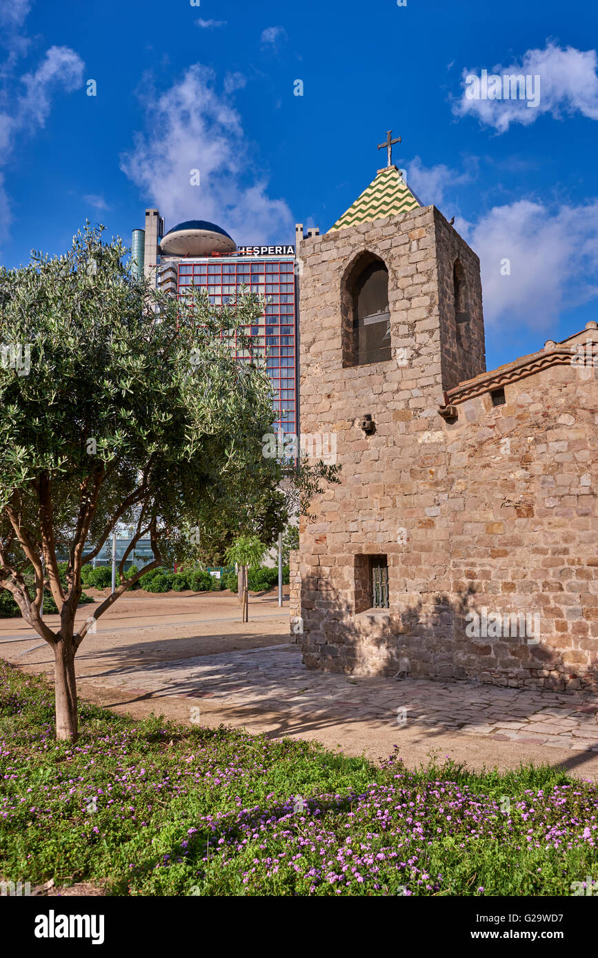 L'Hesperia Tower Hotel si trova a Barcellona il nuovo distretto finanziario e affaristico, tra l aeroporto e il centro della città Foto Stock