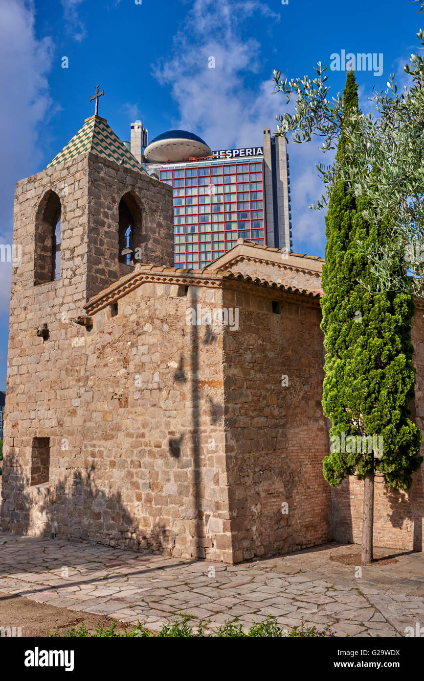 L'Hesperia Tower Hotel si trova a Barcellona il nuovo distretto finanziario e affaristico, tra l aeroporto e il centro della città Foto Stock