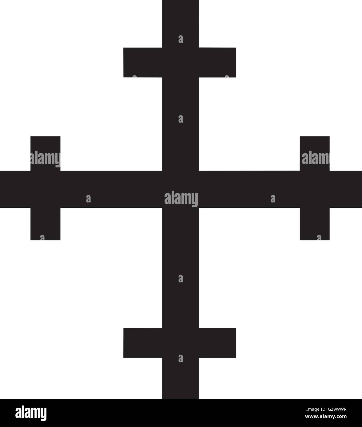 Croce crosslet - tedesco cross Illustrazione Vettoriale