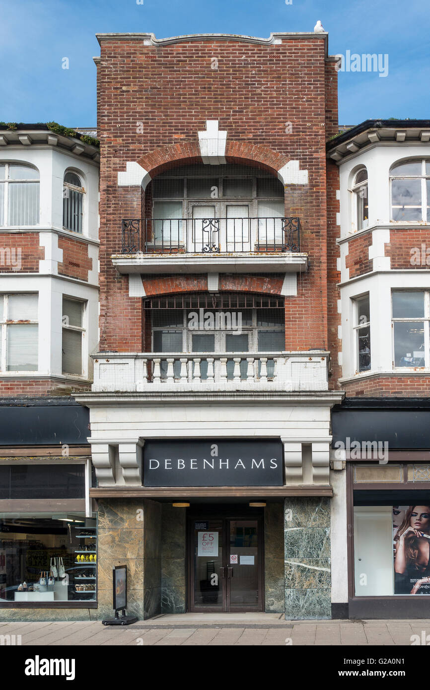 Negozio Debenhams Folkestone Kent England Foto Stock