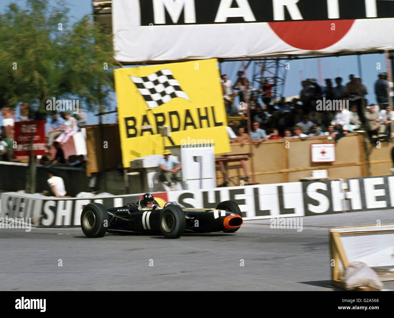 BRM P261 V8 Graham Hill , finita 3° 1966 Grand Prix di Monaco Foto Stock