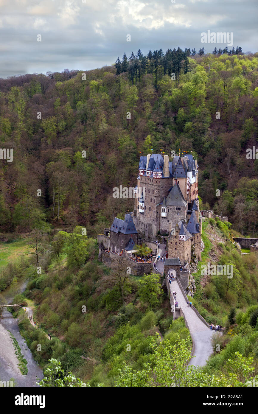 Castello medievale Eltz. Germania Foto Stock