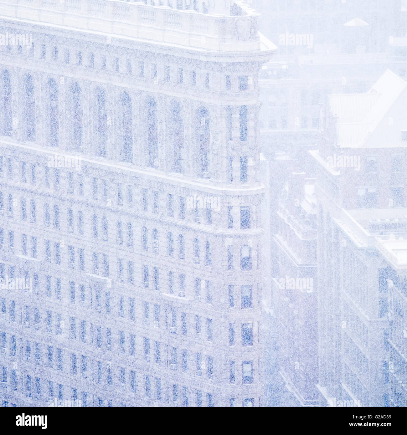 Flatiron Building in inverno Foto Stock