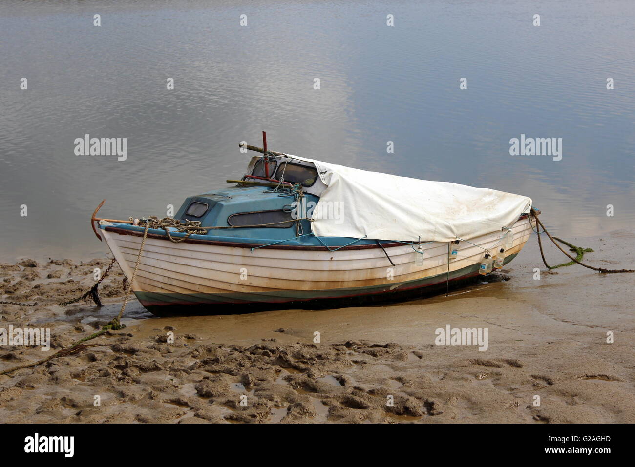 Barca a vela a Maldon Essex Foto Stock