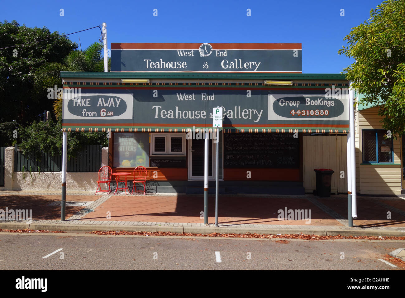 West End Tea House & Gallery, West End, Townsville, Queensland, Australia. N. PR Foto Stock