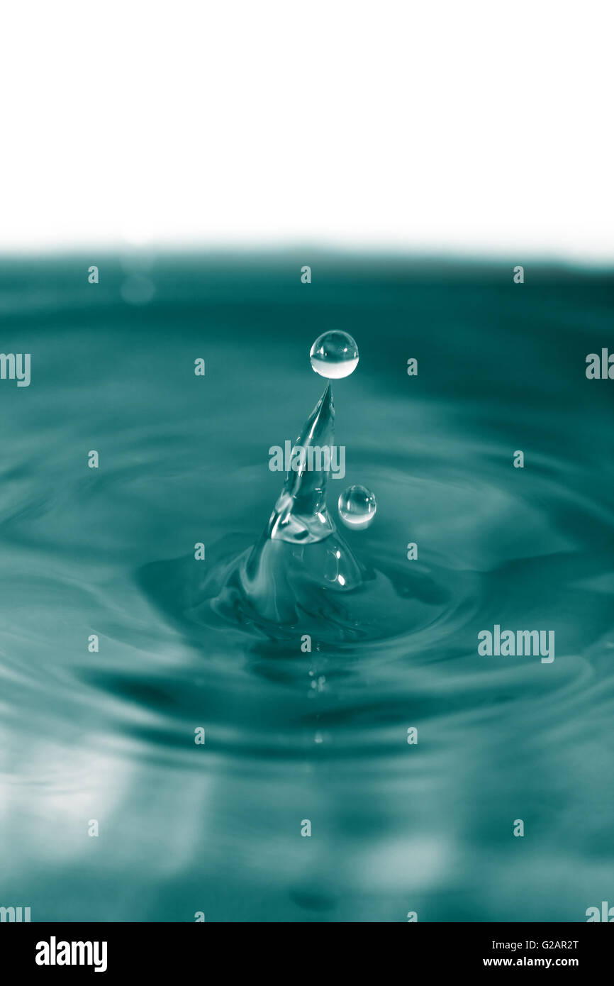 Nice abstract color acqua splash con spazio libero Foto Stock