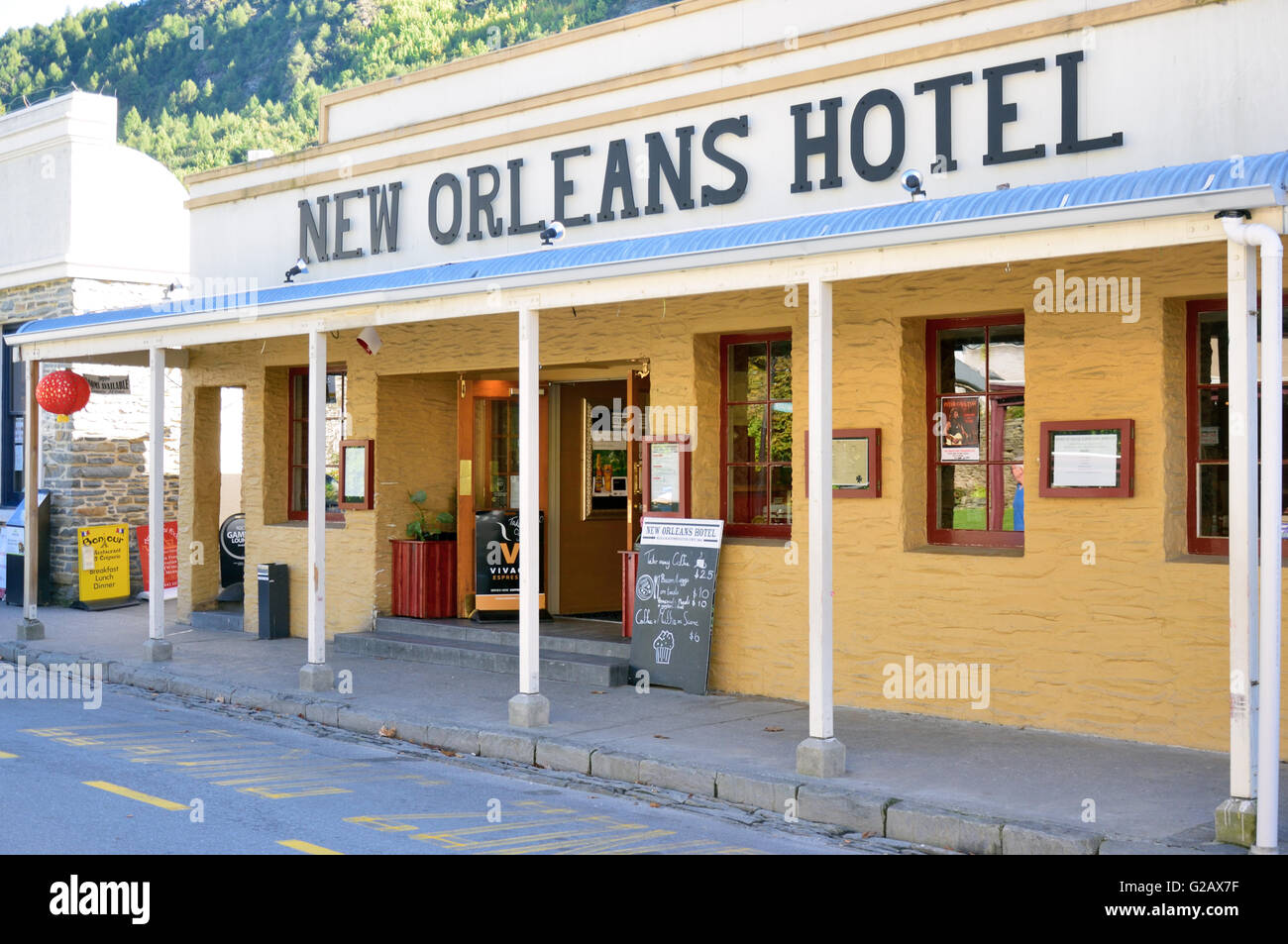 Hotel di New Orleans, Arrowtown Foto Stock