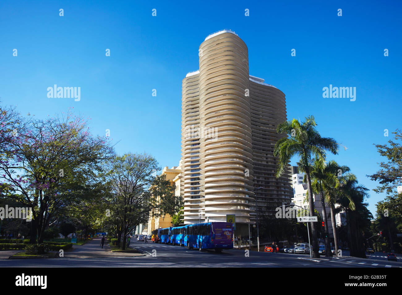 Niemeyer Edificio, Belo Horizonte, Minas Gerais, Brasile Foto Stock