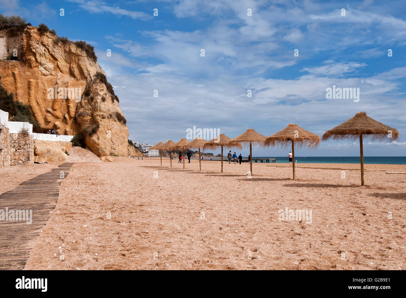 Praia da Falesia, Spiaggia, Albufeira Algarve Foto Stock