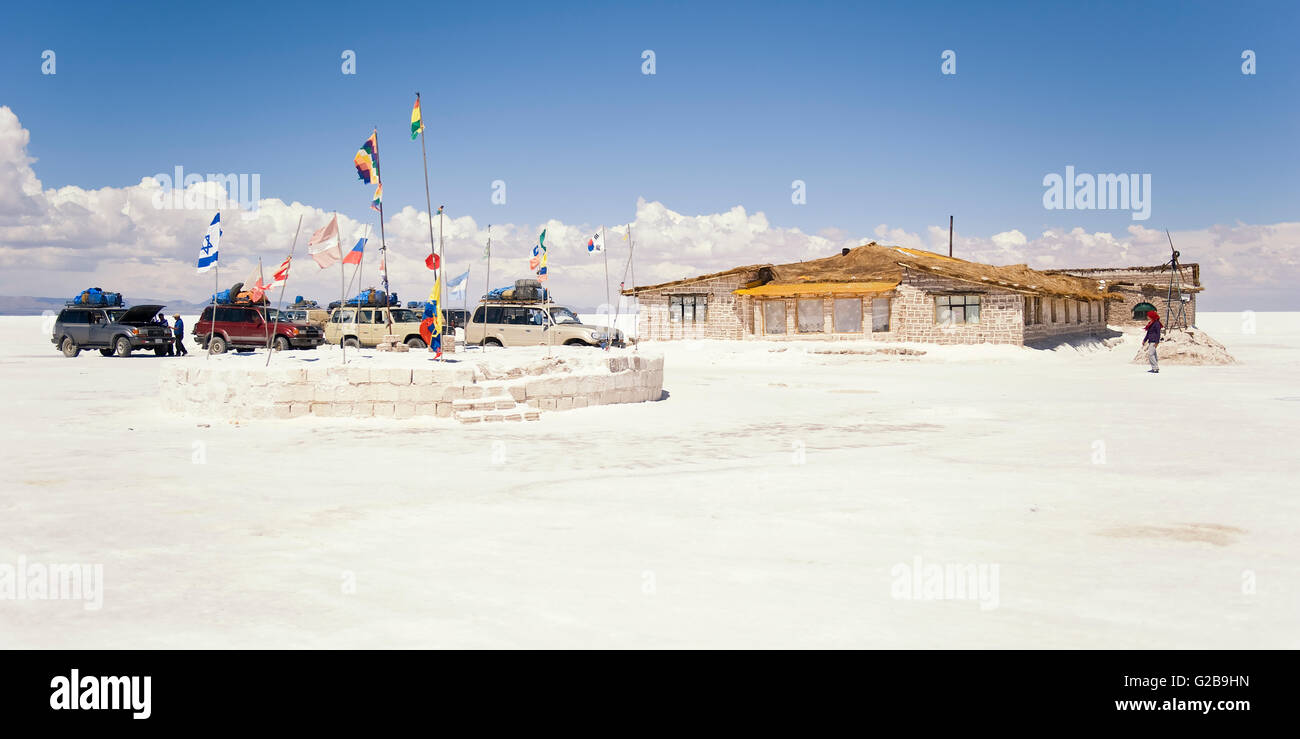 Hotel de Sal Playa Blanca, Salar de Uyuni, Potosi, Bolivia Foto Stock