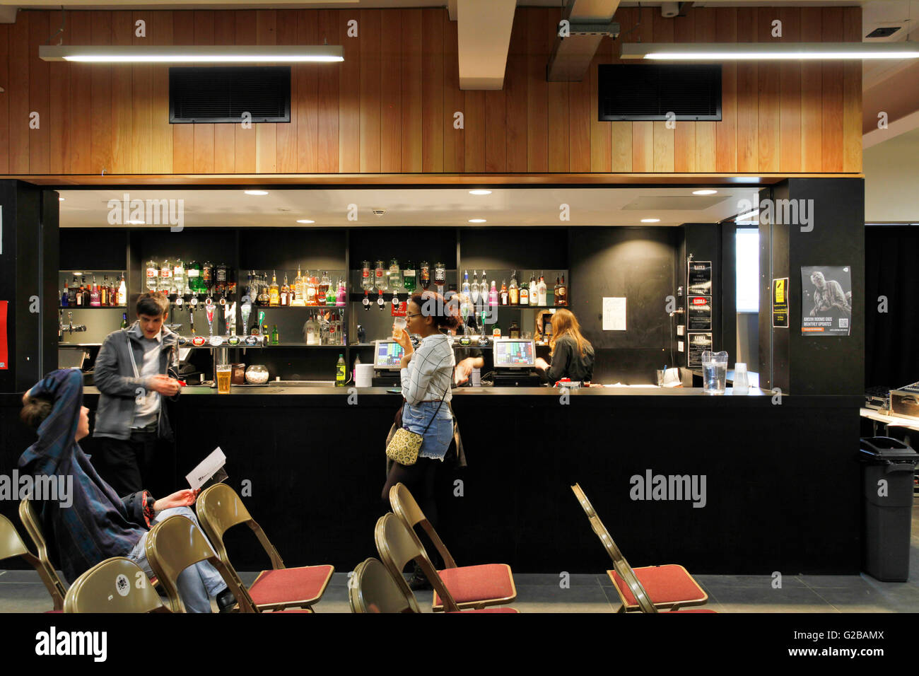 Edificio di Richmond, University of Bristol studente dell'Unione rinnovo. Sale per attività, il Anson Camere sala bar e spazi e aree di collegamento. Foto Stock