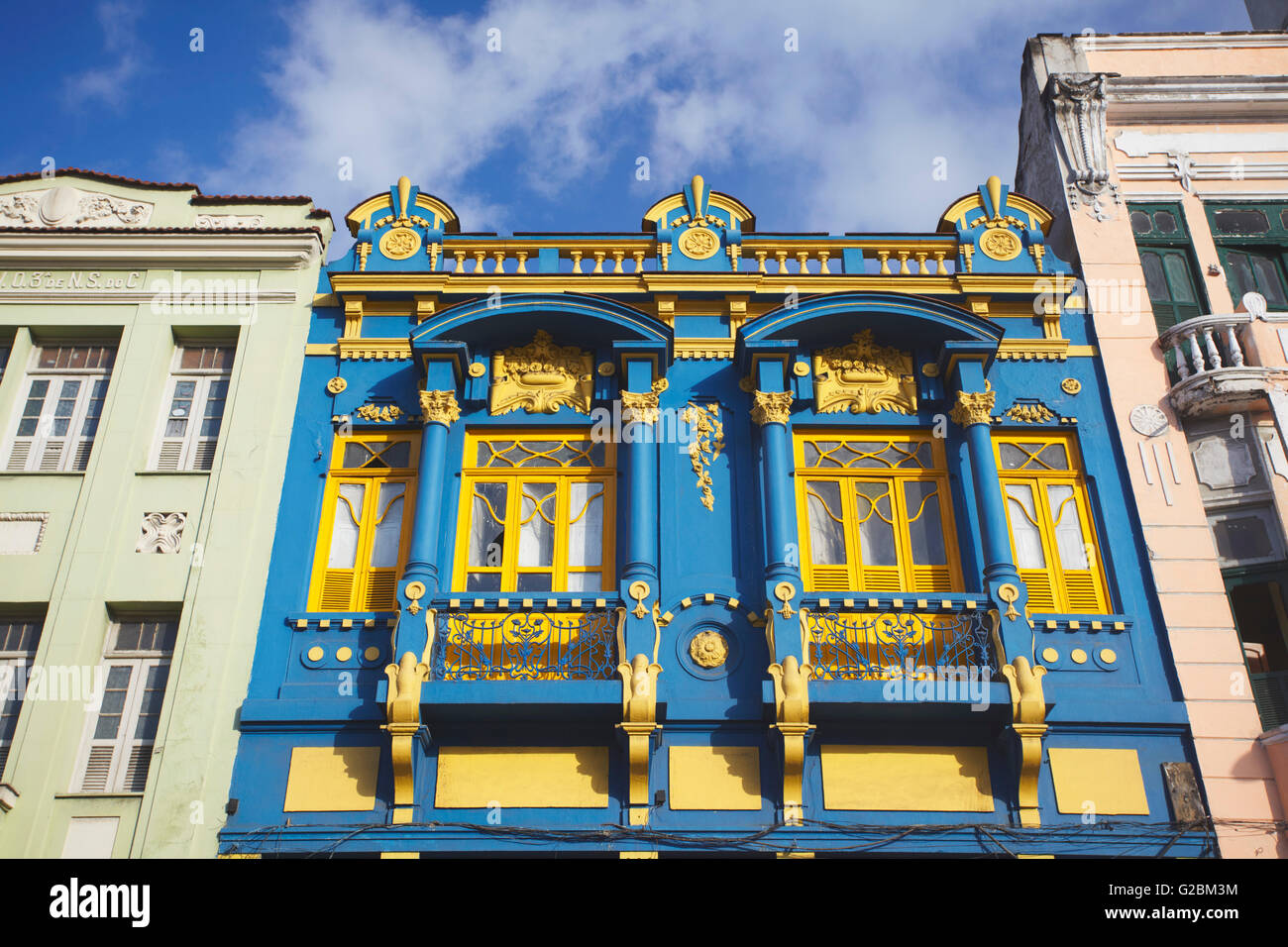 Architettura coloniale, Lapa, Rio de Janeiro, Brasile Foto Stock