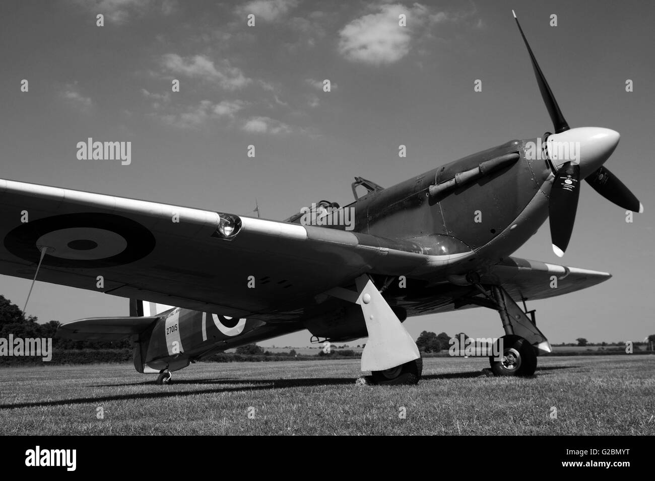 Hawker Sea Hurricane 1B, Z7015, G-BKTH, a Old Warden Foto Stock