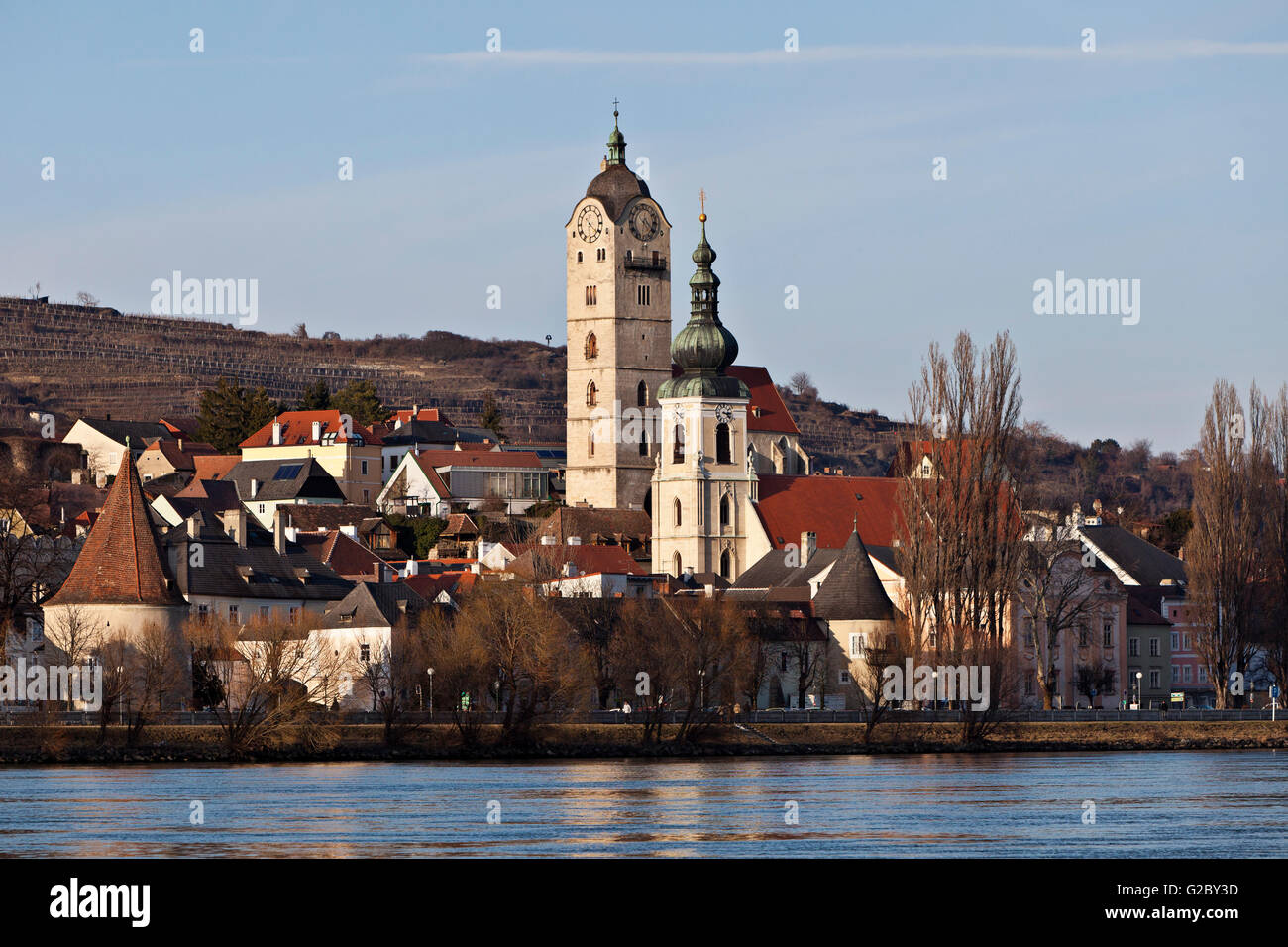 Krems-Stein sul fiume Danubio, centro storico, Krems-Stein, Waldviertel, Austria Inferiore, Austria Foto Stock