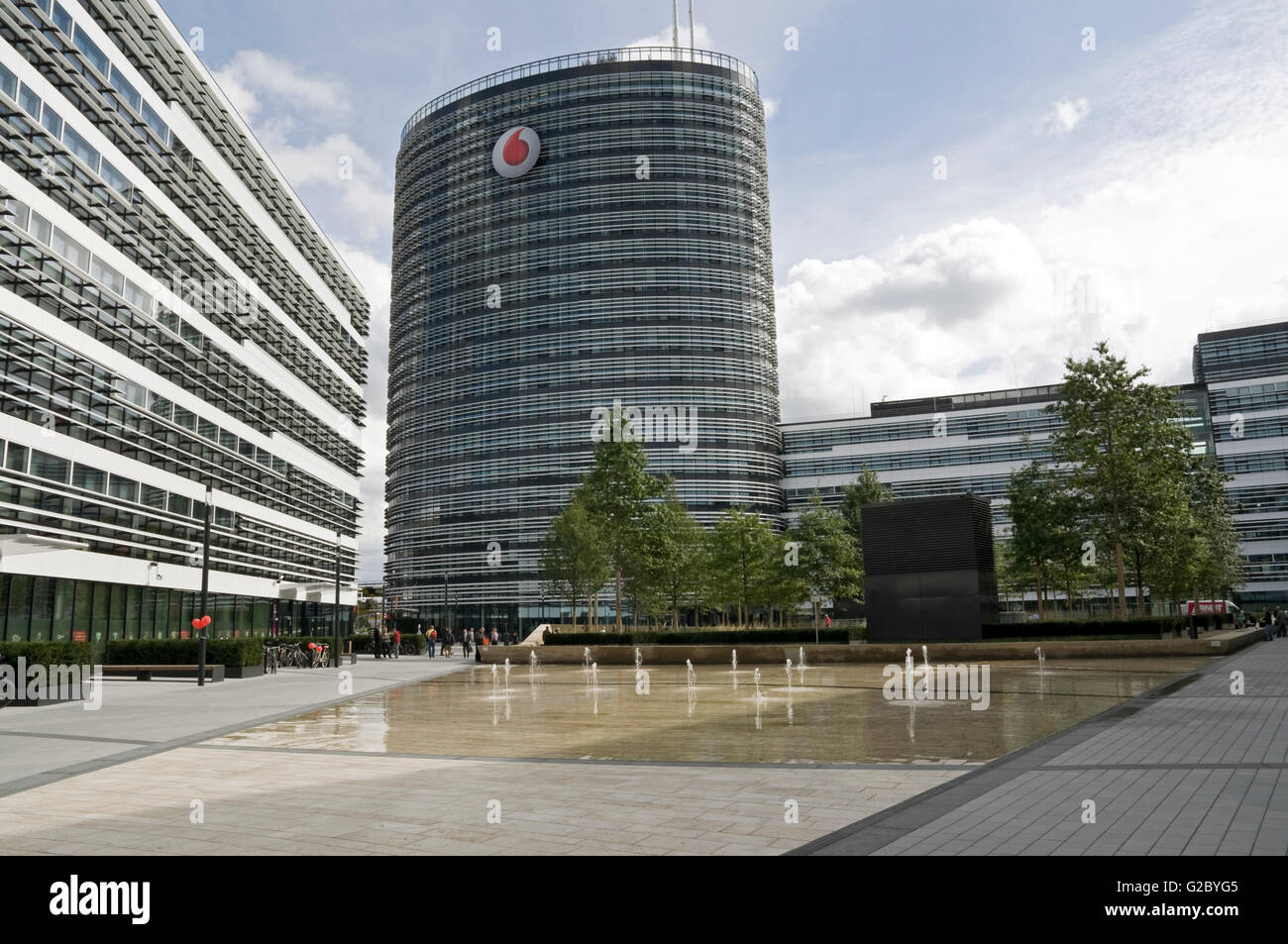 Il nuovo quartier generale di Vodafone, Heerdt, Düsseldorf, Renania, Renania settentrionale-Vestfalia, Germania Foto Stock