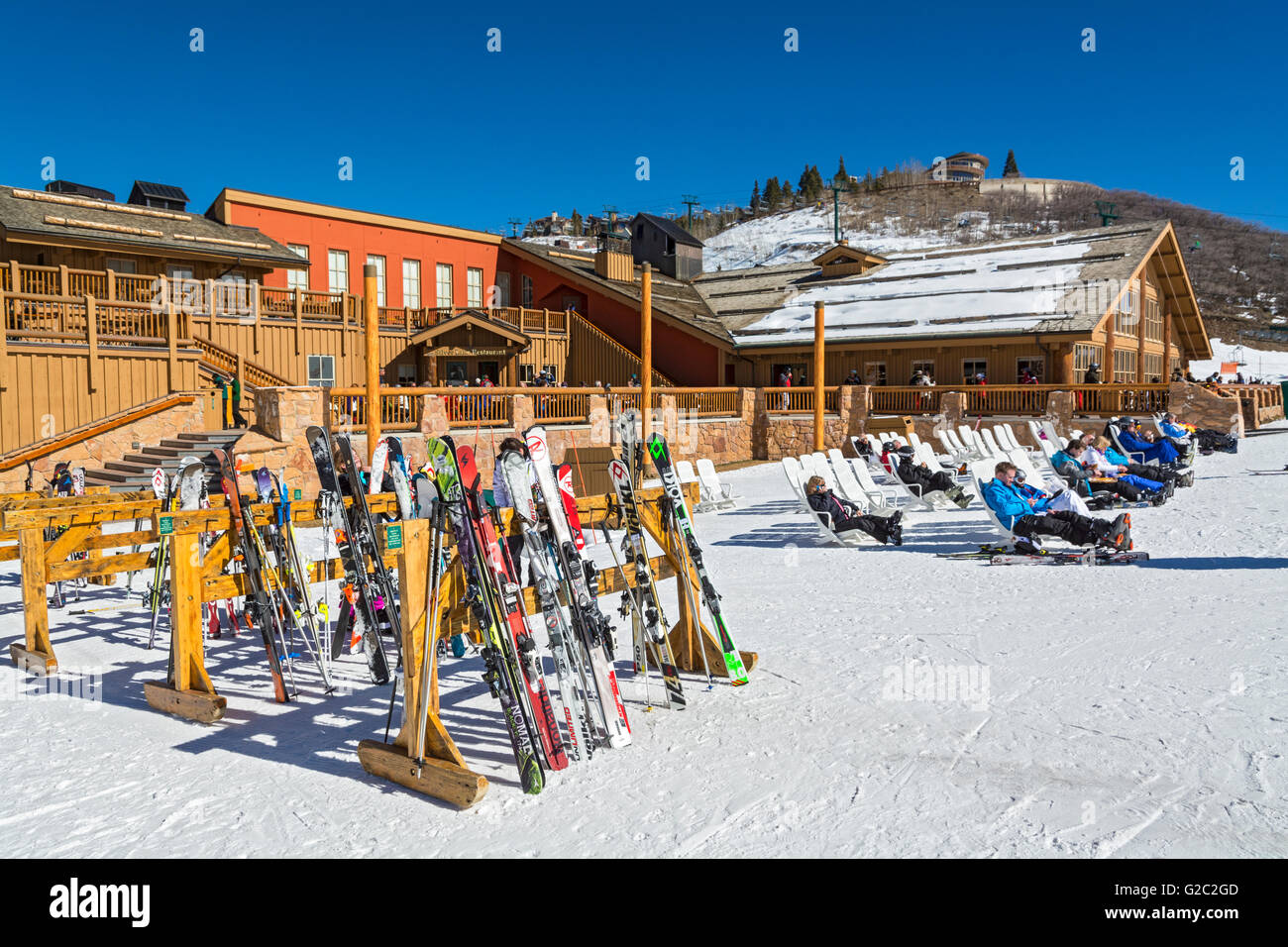 Utah, Park City, Deer Valley Resort, Silver Lake Lodge Foto Stock