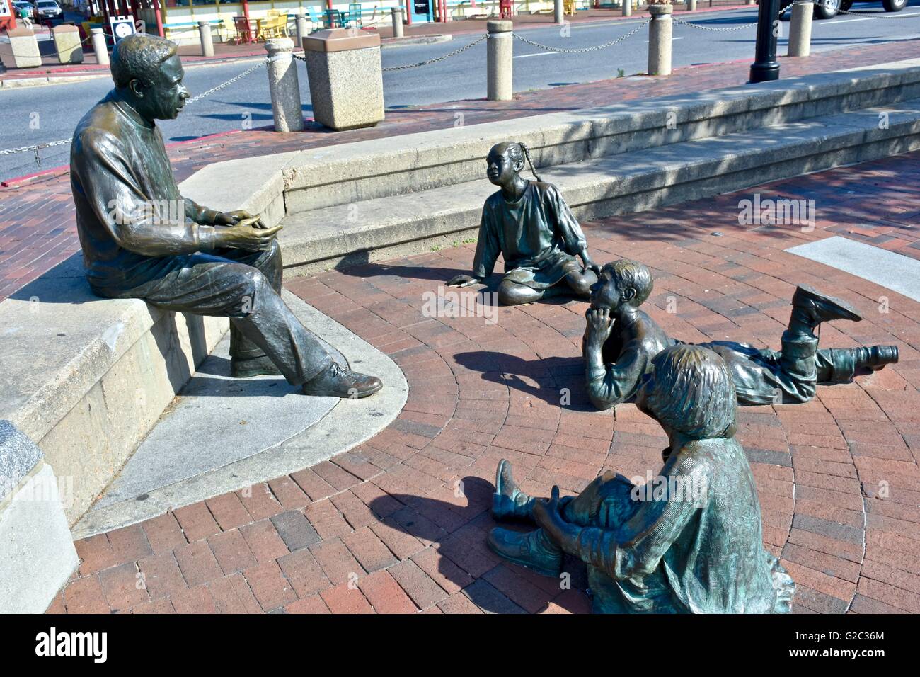 Kunta Kinte-Alex Haley Memorial, Annapolis, Maryland, Stati Uniti d'America Foto Stock