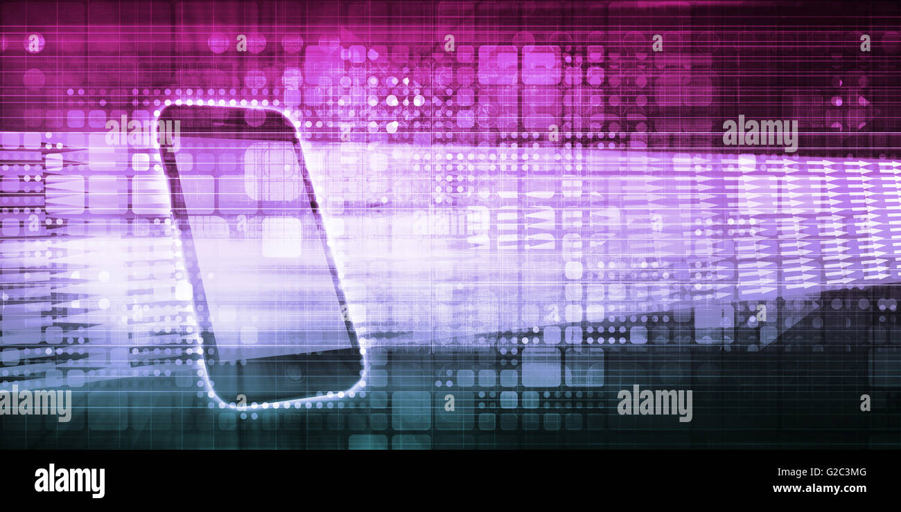 Dispositivo Digitale di esplodere con contenuti e dati Foto Stock