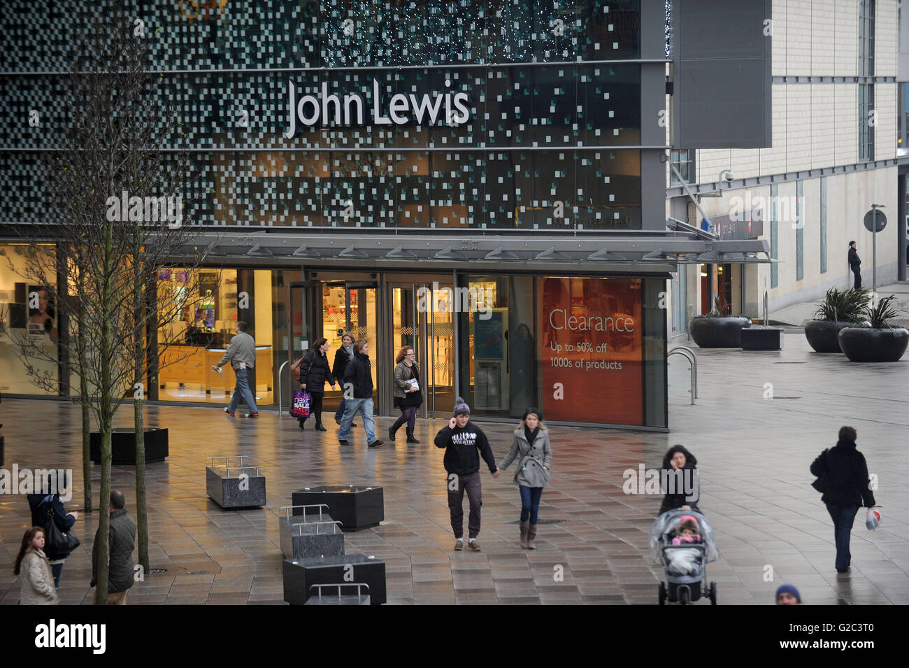 Un John Lewis Store a Cardiff, nel Galles del Sud. Foto Stock