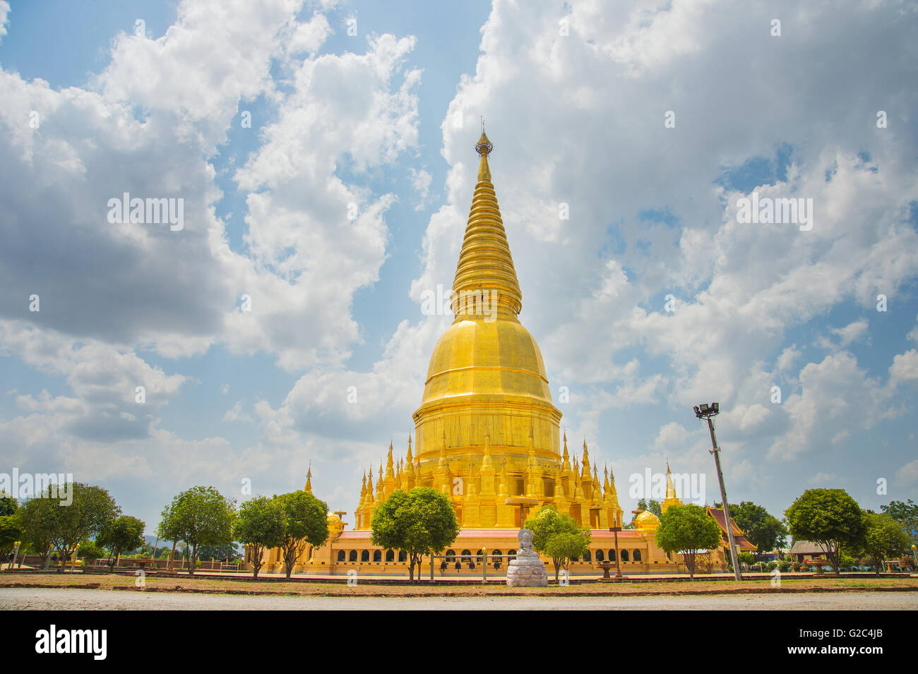 Prabudhabaht Huay Toom tempio, Lamphun Thailandia Foto Stock
