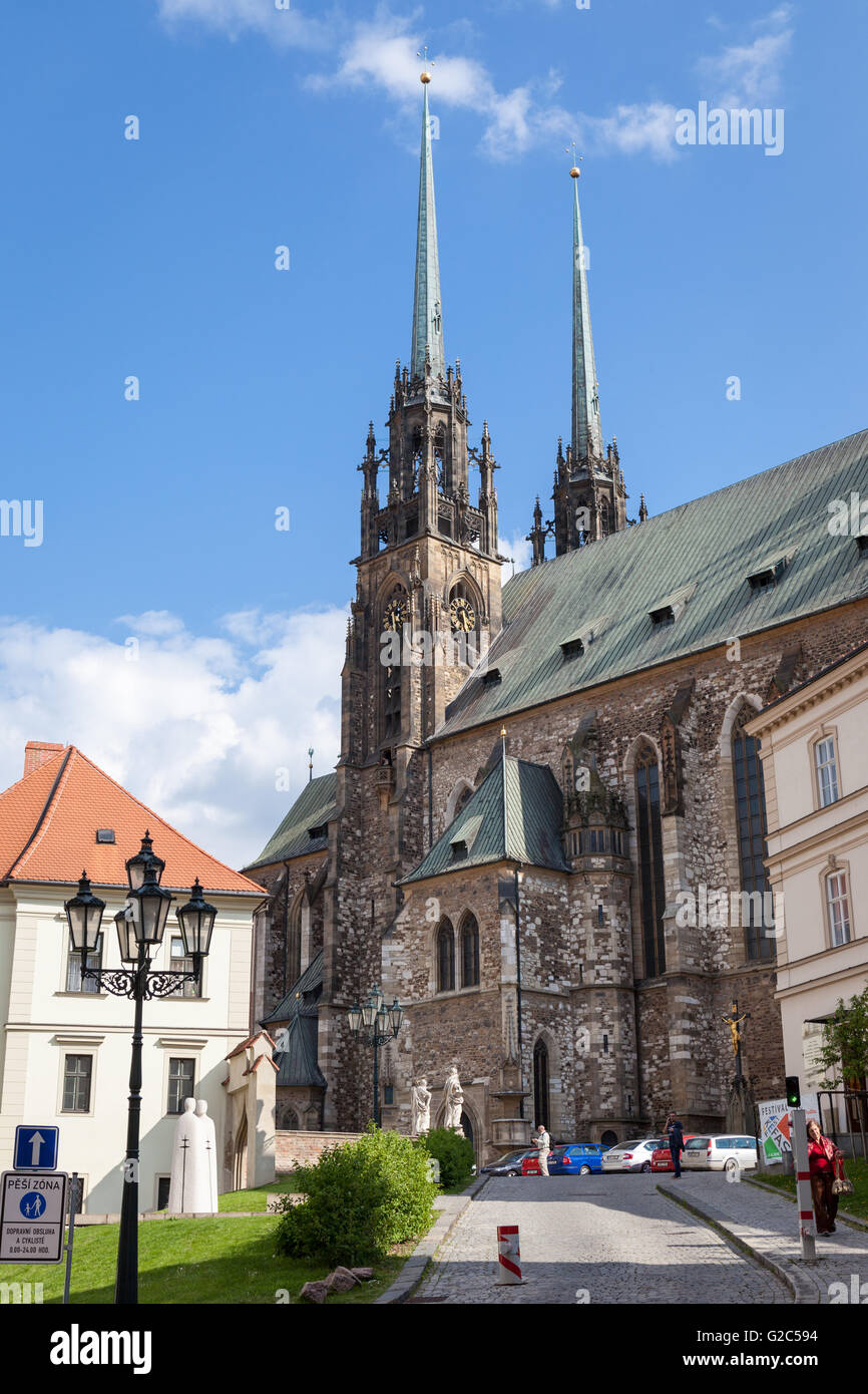 Cattedrale di San Pietro e Paolo, Brno, Repubblica Ceca Foto Stock
