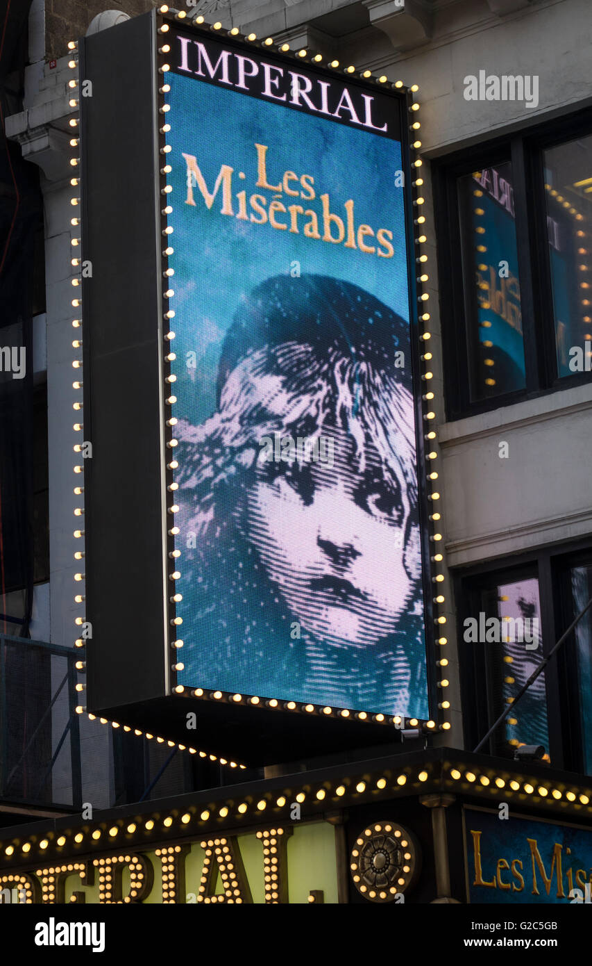 Les Miserables, il musical di Broadway Foto Stock