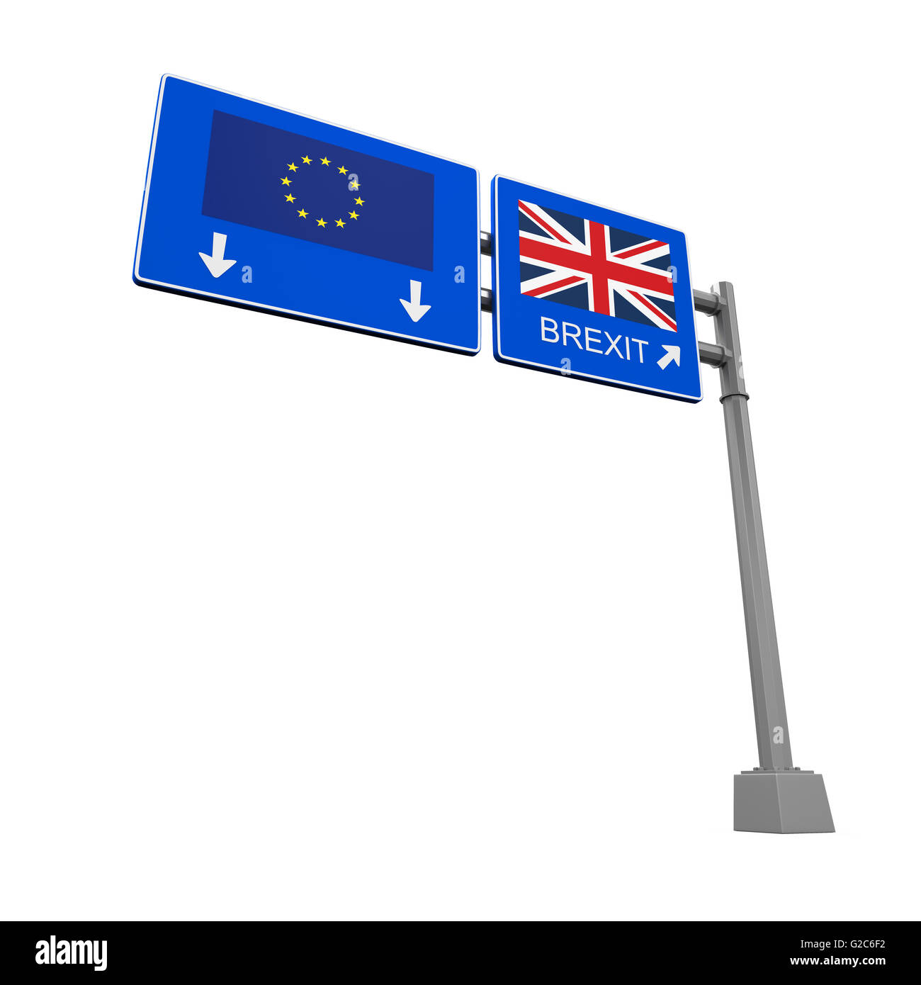 Autostrada Brexit segno Foto Stock
