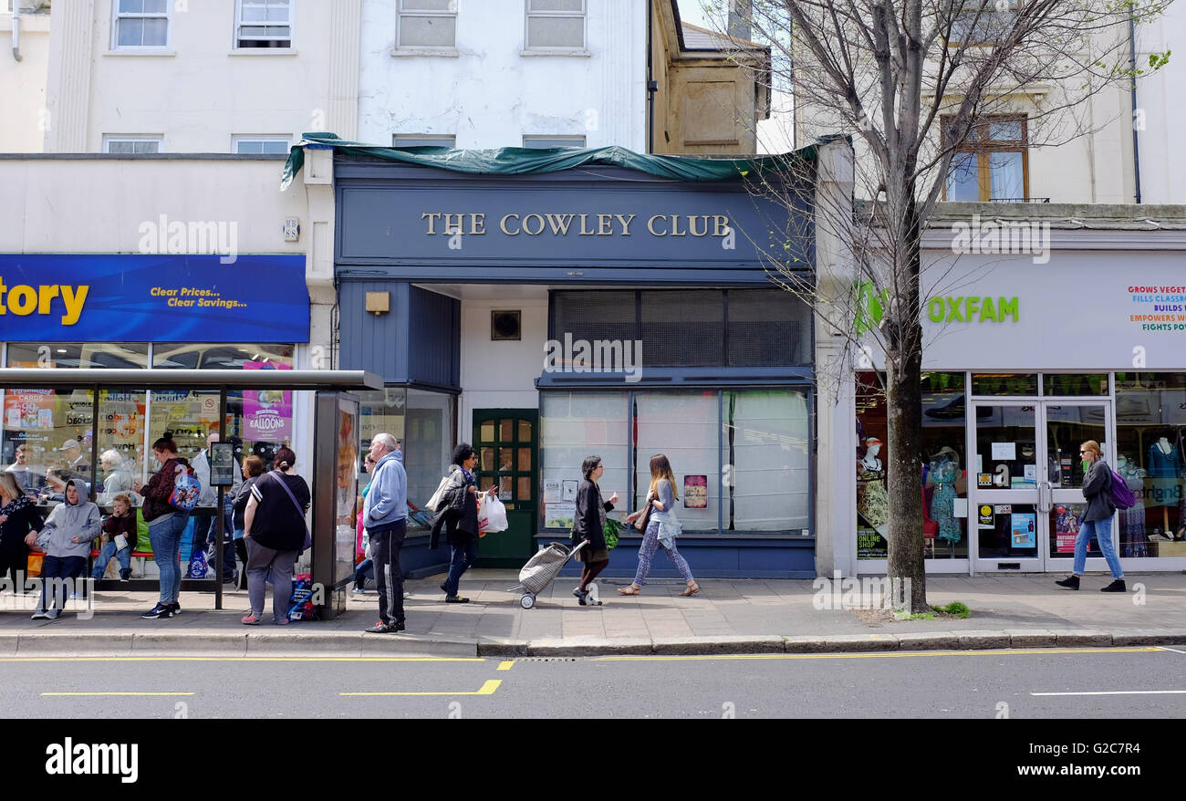 Il Cowley Club in London Road Brighton chiamato dopo Harry Cowley è un centro sociale a Brighton inaugurato nel 2003. Foto Stock