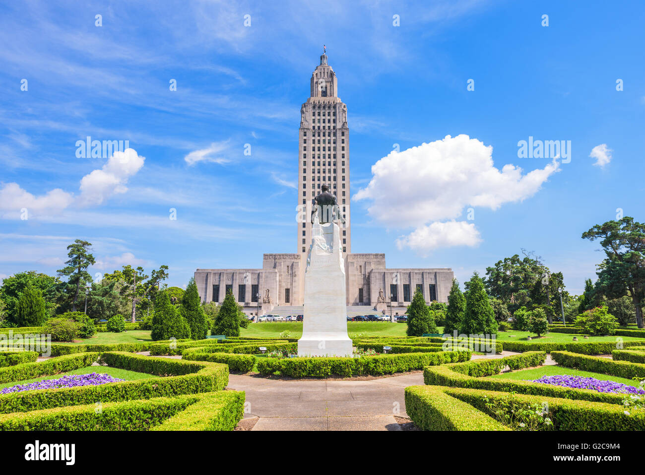 La Louisiana State Capitol di Baton Rouge, Louisiana, Stati Uniti d'America. Foto Stock